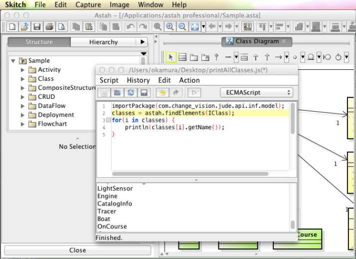 Astah Script Plug-in