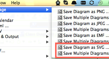 Save diagrams as SVG