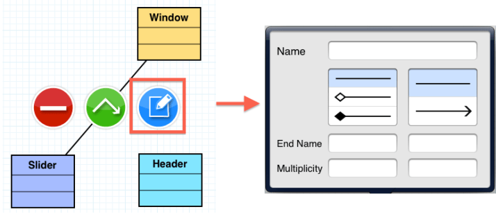 Astah UML Pad - association