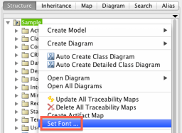 Font setting in Astah