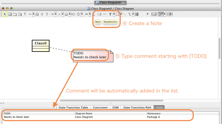 Astah Task View List