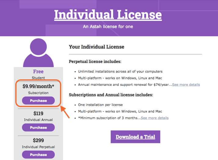 astah individual license