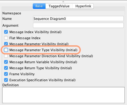 [Message Parameter Type Visibility (initial setting)] does not apply to ...