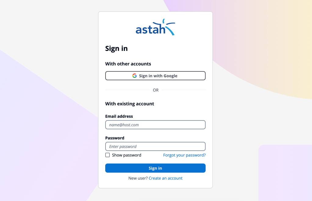 New Login Screen to Change Vision Members