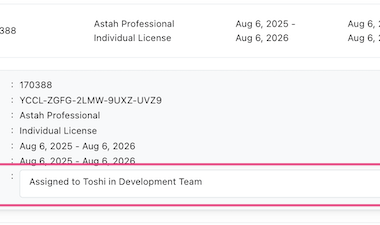 Astah License Portal