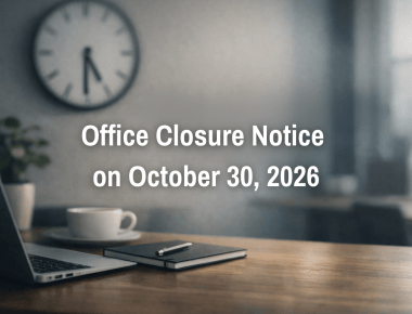 Office Closure Notice for October 30, 2026