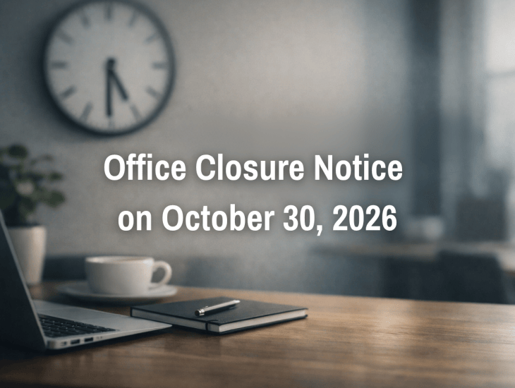 Office Closure Notice for October 30, 2026
